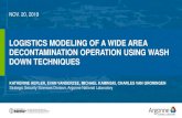 LOGISTICS MODELING OF A WIDE AREA DECONTAMINATION ...€¦ · contaminant transport simulation – 40-foot shipping containers filled with 1.5 ft of a sand/vermiculite mixture Gathered