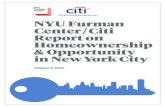 NYU Furman Center/Citi Report on Homeownership ......ownership rates. In 2014, 26 percent of black households and 15 percent of Hispanic house - holds owned their homes in New York