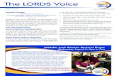 The LORDS Voice...The LORDS Voice Page 3 Categories • Scientific Investigation Design and perform a scientific investigation and report on the results obtained and the conclusions