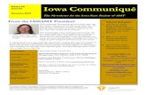 Volume 60 Issue #2 Iowa Communiqué November 2019 The ......considered for these awards through involvement in the AMT membership, committees and leadership. You are welcome to join