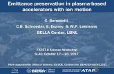 Emittance preservation in plasma-based accelerators with ......Analytical expressions for the structure of the transverse wake and for the ion-motion-induced bunch emittance growth