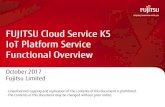 FUJITSU Cloud Service K5 IoT Platform Service Functional ...This service provides IP address access control by allowing access to resources and the service portal according to the