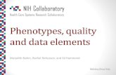 Phenotypes, quality and data elements Slides 03-22-13.pdfelements with a rich set of data attributes , freely available •Data elements should contain genomic, biomarkers, clinical,