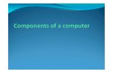 304-4 Components of a computer - WordPress.com · Components of a personal computer Computer systems ranging from a controller in a microwave oven to a large supercomputer contain