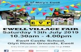 EVF Programme 2019 vF - St Mary's Ewell€¦ · Pony Rides€11.30-2.30 pm€€ Bouncy Castle €€ Delicious€ Ice Cream Packed Lunch Boxes€for sale€ € Interactive Mediaeval