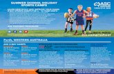 summer schOOl hOliday spOrts camps 2017–2018 1300 914 368 … · 2017. 11. 14. · BOOK NOW asc.camp/school 1300 914 368 summer schOOl hOliday spOrts camps 2017–2018 learN NeW