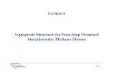 Lecture 6 Asymptotic Structure for Four-Step Premixed ... Lecture Notes... · Lecture 6 Asymptotic Structure for Four-Step Premixed Stoichiometric Methane Flames 6.-1. Previous lecture: