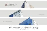 th Annual General Meeting - listed companycambridgeindustrialtrust.listedcompany.com/newsroom/20170425_1… · 8th Annual General Meeting 25 April 2017 TRANSITION NEW BEGINNINGS.