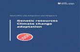 Genetic resources Climate change adaptation · GENETIC RESOURCES/ CLIMATE CHANGE ADAPTATION Start: 01/12/2016 End: 30/11/2019 Budget: 376.475 € Practical problem Local wine industry