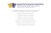 This page intentionally left blank - PCCD Home Page...2016 Constables' Training Schedule Please Note: The 2016 Constables' Training Schedule is arranged by geographic regions in Pennsylvania.