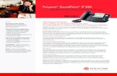 Cheap Voip Phones - Polycom SoundPoint IP 650...Polycom SoundPoint IP 650 Part No. 3726-17570-001 Rev. 09/06 Polycom Headquarters: 4750 Willow Road, Pleasanton, CA 94588 (T) 1.800.POLYCOM