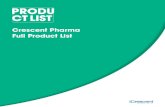 Crescent Pharma Full Product List...Ibuprofen 100mg/5ml Oral Suspension (GSL) Ibuprofen 100mg/5ml Oral Suspension (P) Ibuprofen For Children Oral Suspension Ibuprofen Tablets 600mg