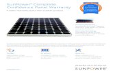 SunPower Complete Confidence Panel Warranty...power warranty.2 SunPower® Complete Confidence Panel Warranty Conventional Solar Panel Warranties* Product Panel 25 Years 10 Years Power