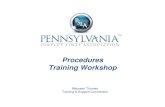 Procedures Training Workshop - Pennsylvania Surplus Lines ...review and verification of the surplus lines insurance industry and to: Facilitate and encourage compliance with the laws