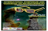 Book of Abstracts ISWA - Univap · 1 Dear colleagues, Welcome to the "INTERNATIONAL SYMPOSIUM AND WORKSHOP ON ASTROCHEMISTRY - ISWA: Understanding the extraterrestrial molecular complexity