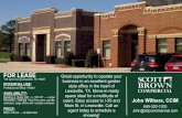 FOR LEASE - Scott Brown Commercial – Anything Real Estate · InformationAbout Brokerage Services. Texas law requires all real estate license holders to give the following informaƟon