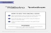 HOW TO USE THIS INSTALL GUIDE - iDatalinkimages.idatalink.com/corporate/Content/Manuals/ADS-DSR1...2019/06/17  · iDatalink Maestro DSP-CH3 Installation Harness INSTALL GUIDE CHRySLER
