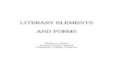 LITERARY ELEMENTS AND FORMS - rebnienna.files.wordpress.com · 3 Literary Elements While reading the following descriptions of literary elements, please keep in mind that stories,