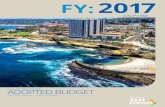 Volume I: Budget Overview and Schedules · Fiscal Year 2017 Adopted Budget City Profile San Diego at a Glance The City of San Diego (the City) is best known for its ideal climate,