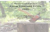 Camp Freeland Leslie 2020 - scoutingevent.com2020 Freeland Leslie Leader Guide I | P a g e Letter to Camp Leaders Greetings: We look forward to another great season at Camp Freeland
