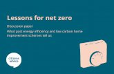 improvement schemes tell us Lessons for net zero What past … · Advice has been providing statutory advocate and advice for energy consumers, ... good return, these schemes were
