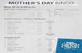 MOTHER’S DAY BGOgrandcasinomn.com/files/...May2015Bingo_MothersDay.pdf21 Double Bingo $200 22 SPECIAL - FLOWER $1 - 3 on (Green) $300 23 Regular Bingo (Olive) $200 24 Double Bingo
