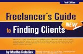 Freelancer's Guide to Finding Clients - Sampleww1.prweb.com/prfiles/2011/01/06/191078/freelancer... · This isn’t quite a “No,” and it has a tantalizing taste that makes you