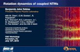 Rotation dynamics of coupled NTMs Theory and Simulations... · Tobias—July, 2015 •On DIII-D, multiple core tearing instabilities are often observed at elevated β N •Coupling