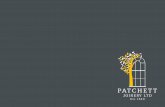 WELCOME TO PATCHETT JOINERY · Patrick Arundell, Shrewsbury “Working with Patchett Joinery was a pleasure from start to finish – straightforward, no nonsense and reliable. The