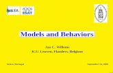 Models and Behaviors - homes.esat.kuleuven.be · Models and Behaviors Jan C. Willems K.U. Leuven, Flanders, Belgium Aveiro, Portugal September 24, 2008 – p. 1/98