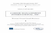 GSA 2013-2017 Catalog - Career Management€¦ · using CMI's time tested and innovative approach to outplacement find that our expertise brings actual savings in finances, reputation,