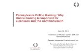 Pennsylvania Online Gaming: Why Online Gaming is Important ... â€¢ Poker market in land-based casinos
