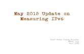May 2015 Update on Measuring IPv6 - APNICMay 2015 Update on Measuring IPv6 Geoff Huston, George Michaelson APNIC Labs March 2015