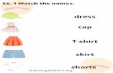 H T - WordPress.com · 2. She/ an orange/ skirt/ is/ wearing. 1. I/ wearing/ am/ a red hat. Ex. P u t th e w ord s. 3. You/ wearing/ are / jacket/ a grey. al e kse n g l i sh f oru