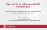 Overcoming Interoperability Challenges · Overcoming Interoperability Challenges Ordnance Survey Ireland Utilities Seminar 2014 24 June 2014 -Dublin, Ireland . Steven Eglinton . Director,