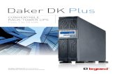 Daker DK Plus - Legrand€¦ · DAKER DK PLUS UPS - On-line double conversion VFI, 120V 3 101 40 Accessories Description 3 109 52 Rack support bracket kit 3 109 69 Dry contact card