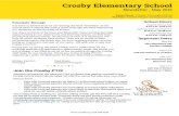 Crosby Elementary School · The Crosby PTO is looking for parents willing to help get the PTO off and running for the 2019-2020 school year. Currently there are two board positions