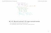 8.4 Rational Expressions - Perry Localperrylocal.org/stanford/files/2017/08/8.4-Notes-Done.pdf · 8/8/2017  · ALG 8.4 Notes Done.notebook Subject: SMART Board Interactive Whiteboard