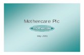 Mothercare Plc · Profit statement 99/00 is 53 weeks. Bhs disposal completed on 22 May 2000. Bhs Except'l Total Mothercare Bhs Except'l Total £m £m £m £m £m £m £m £m Sales