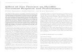 Effect of Tire Pressure on Flexible Pavement Response and ...onlinepubs.trb.org/Onlinepubs/trr/1989/1227/1227-010.pdflittle effect due to tire pressure at all load levels. The performance