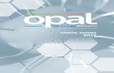 ANNUAL REPORT 2017 - Opalopalbiosciences.com/wp-content/uploads/OPAL_AR_2017_R6web.pdf · Serious infections OPAL – T (topical) Skin and wound infections OPAL – L (lung delivery)