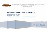 ANNUAL ACTIVITY REPORT€¦ · JUNE 2019 1.Ms. Parvathy P.R, Assistant professor -Computer Science and Engineering had attended Faculty readiness workshop on InfyTQ based foundation