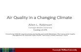 Air Quality in a Changing Climate - lung - Allen... · Anthro. Increased T Increased Biogenic VOC Emissions Increased Pollution 24 hr ave secondary PM 2.5 (BSOA) increased by up to