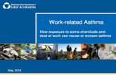 Work-related Asthma Training · Can work-related asthma be prevented? There are steps you can take: Identify the substances in your work area that cause or make your asthma worse.