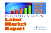 SOUTH DAKOTA Labor Market Report€¦ · cent in 2013, South Dakota ranked sixth, behind the top ranked state of North Dakota’s 67.8 percent by only 2.7 percentage points. The national