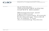 GAO-13-611, National Transportation Safety Board ... · July 2013 GAO-13-611 United States Government Accountability Office . United States Government Accountability Office . Highlights