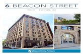 BEACON STREET - Boston Realty Advisors · 2017/4/6  · Boston Realty Advisors is pleased to present 950 SF for lease at 6 Beacon Street. Located near Boston’s historic State House