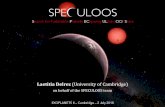 Laetitia Delrez (University of Cambridge) · Searchfor habitable PlanetsEClipsingULtra-cOOlStars Ultra-cool dwarfs • Nature:mix of verylowmass stars and browndwarfs • Spectral