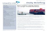 Daily Briefing - Lloyd's List · 2019. 8. 8. · Lloyd’ Daily Brieng Friday 9th August Page 2. Yangzijiang requests trading halt amid rumours about missing chairman. YANGZIJIANG