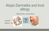 Atopic Dermatitis and food allergy - University of Pretoria ... Eczema and food sensitisation Sensitisation